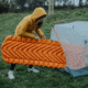 Klymit Insulated Static V Lite Sleeping Pad, Mango Orange, Regular, 1409835