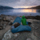 Klymit KSB Double Synthetic Sleeping Bag, 30 Degrees, Blue, 13CDBL30E