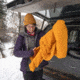 Klymit Nest Cold Weather Sleeping Bag Liner, Orange, Large, 13NCOR01C