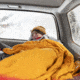Klymit Nest Cold Weather Sleeping Bag Liner, Orange, Large, 13NCOR01C