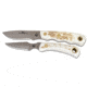 Knives of Alaska Alpha Wolf S30V Cub Combo Stag Handle Knives, Natural, 00367FG
