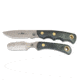 Knives of Alaska Alpha Wolf D2, Muskrat Combo Stag Handle Knives, Black, 00362FG