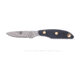 Knives of Alaska Badger Fixed Blade Knife, 2.64in, D2 Tool Steel, Drop Point Blade, Santoprene, Black Handle, 00040FG