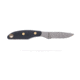 Knives of Alaska Badger Fixed Blade Knife, 2.64in, D2 Tool Steel, Drop Point Blade, Santoprene, Black Handle, 00040FG