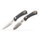 Knives of Alaska Muskrat/Cub Bear Combo Fixed Blade Knives, 2.25in/2.75in, Magnacut Stainless Steel, Round Tip/Caping Blade, Suregrip, Black, 00105FG