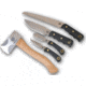 Knives of Alaska Super Pro Knives Pack w/ Wood Saw, Black 00253FG