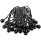 Kotap Black Ball Bungee, 6in, Black, 25Pk, BB-6B