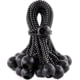 Kotap Black Ball Bungee, 6in, 25 Pack, Black, BB-6B