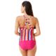 Krimson Klover Tilly Tankini Tops - Womens, Spectrum Stripe, Medium, S23135P-653-M