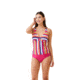 Krimson Klover Tilly Tankini Tops - Womens, Spectrum Stripe, Medium, S23135P-653-M