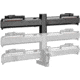 Kuat Piston Pro X Add On LED Dual Ratchet Platform Rack with Kashima - 1 Bike, Galaxy Gray, PXA1G
