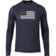 Kuiu Outlet Patriot Ram Flag AP Tech Long Sleeves T-Shirt - Mens, Steel Blue, 3XL, 98118-SB-3XL