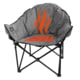 Kuma Outdoor Gear Lazy Bear HEATED Chair w/ Power Bank &amp; Bluetooth, Heather Grey, 892-KM-LBBTHCH-HG