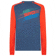 La Sportiva Stripe Evo Long Sleeve - Men's, Opal/Poppy, Large, N38-618311-L