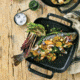 Le Creuset Alpine Outdoor Collection - Square Grill Basket, Matte Black, 12in, 20271030000001