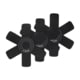 Le Creuset Felt Cookware Protectors - Set of 3, Black, 15.75in, ST00150000140001
