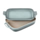 Le Creuset Rectangular Dish w/ Platter Lid, Sea Salt, 14 3/4x9x2 1/2in, ST01043000717002