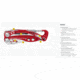 Leatherman Skeletool RX No Sheath Knife, Red, 832306