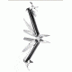 Leatherman Wave  Standard Stainless Finish, Sheath, Angled