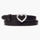 Lejon Corazon Leather Belt - Womens, Black, Large, VB-26121-LRG