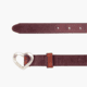 Lejon Corazon Leather Belt - Womens, Brown, Small, VB-26124-S