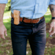 Lejon Outrider EDC Leather Belt, Brown, 42, VB-66434-42