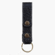 Lejon Snap Leather Keychain, Black, VB-611