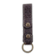 Lejon Snap Leather Keychain, Brown, VB-612