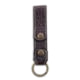 Lejon Snap Leather Keychain, Brown, VB-612
