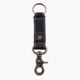 Lejon Swivel Leather Keychain, Black, VB-601