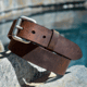 Lejon Tracer Leather Belt - Mens, Brown, 40, VA-66242-40