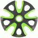 Leki Big Mountain Ski Basket-Black/Lime