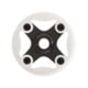 Leki Bandit Ski Poles Basket, Black/White, One Size, 854200003