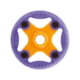Leki Bandit Ski Poles Basket, Orange/Purple, One Size, 854200015
