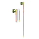 Leki Ultratrail FX.One Superlite Past Seasons Trekking Poles, Bright Red/Violet/Neon Yellow, 130cm, 65625841130