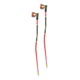 Leki WCR GS 3D Cross Country Poles, Bright Red/Black/Neon Yellow, 125cm, 65267771-125
