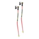 Leki WCR Lite GS 3D Cross Country Poles - Kids, Bright Red/Black/Neon Yellow, 100cm, 65265901-100