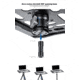 Leofoto LCH-2 16 Lapto /Projector Tray/Combined w/ Tripod 3/8 &amp;1/4 Mounting Sockets/Arca Swiss Dovetail Panning Base, Black, LCH-2