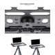 Leofoto LCH-2S 16 Laptop/Projector Tray/Combined w/ Tripod 3/8 Mounting Socket/Arca Swiss Dovetail, Black, LCH-2S
