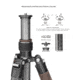 Leofoto LX-255CT/XB-32 Reversible Travel Tripod w/ Ball Head Set, Black, LX-255CT+XB-32