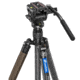 Leofoto LX-284CT-BV-5B Reversible Travel Tripod w/ Bino Fluid Head Kit, Black, 6940828313729