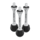 Leofoto TFS-US Long Spike/Rubber Foot Set 3/8'' Thread - Set of 4, Black, TFS-US