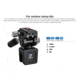 Leofoto WN-01/SW-02 Car Window Clamp Kit, Windows Mounting Head for Binoculars/ Lens and Camera, Black, WN-01+SW-02