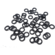 Lethal Weapon Lure Co 50-pack of Replacement O-Rings, black, LWTa50