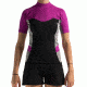Level 6 Sombrio Short Sleeve Neoprene Rash Guard - Women's-Aubergine-Large