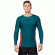 Level Six Mens Mercury Longsleeve Lycra Rash Top, Dark Waters, Medium, GMT-LSME-DA-M