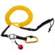 Level Six Quick Release Coil SUP Leash, Yellow, SAP-QRCL-YE