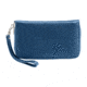 Lewis N Clark Fine Leather RFID-Blocking Wristlet Bag, Blue, 7051BLU