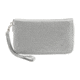 Lewis N Clark Fine Leather RFID-Blocking Wristlet Bag, Gray, 7051GRY