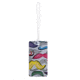 Lewis N Clark Luggage Tag, Pop Art Mustache 434